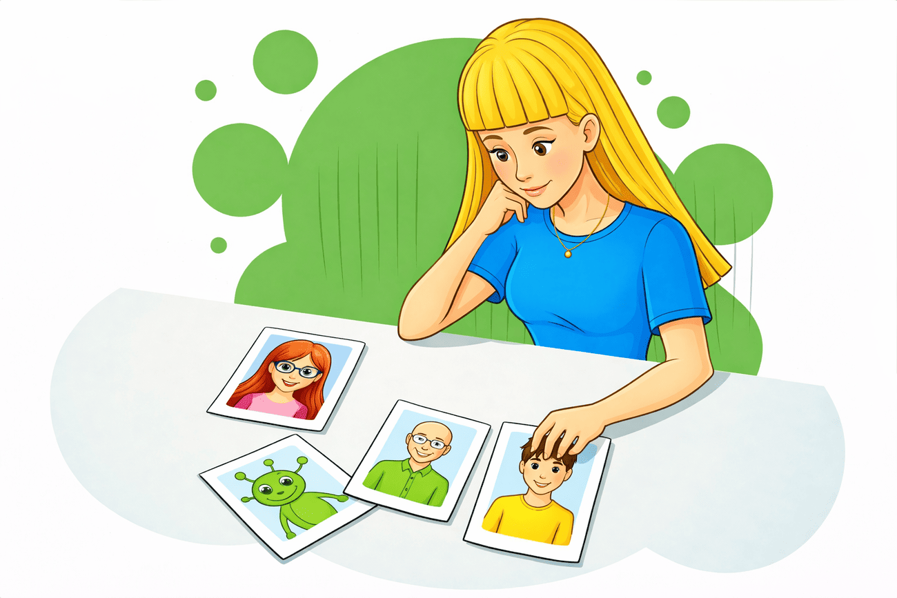 Иллюстрация глагола choose